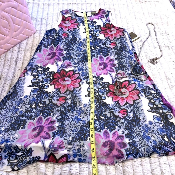 Taylor Sleeveless Floral Chiffon Shift Dress - NWT - Picture 12 of 12